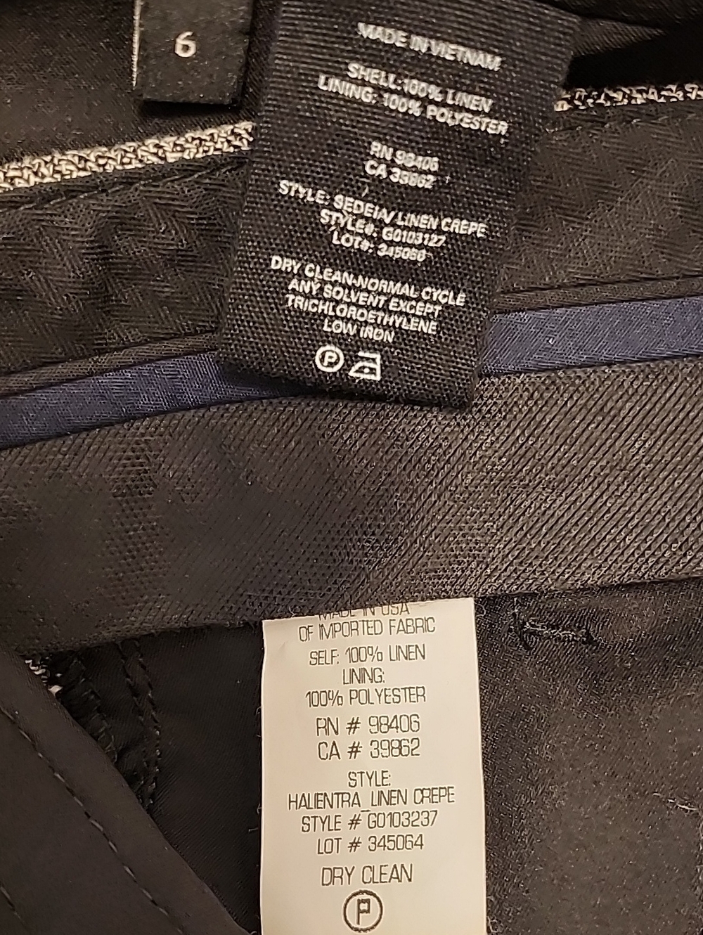 Theory Sedeia vest and matching trouser set structured gray Size 6 - Picture 16 of 16
